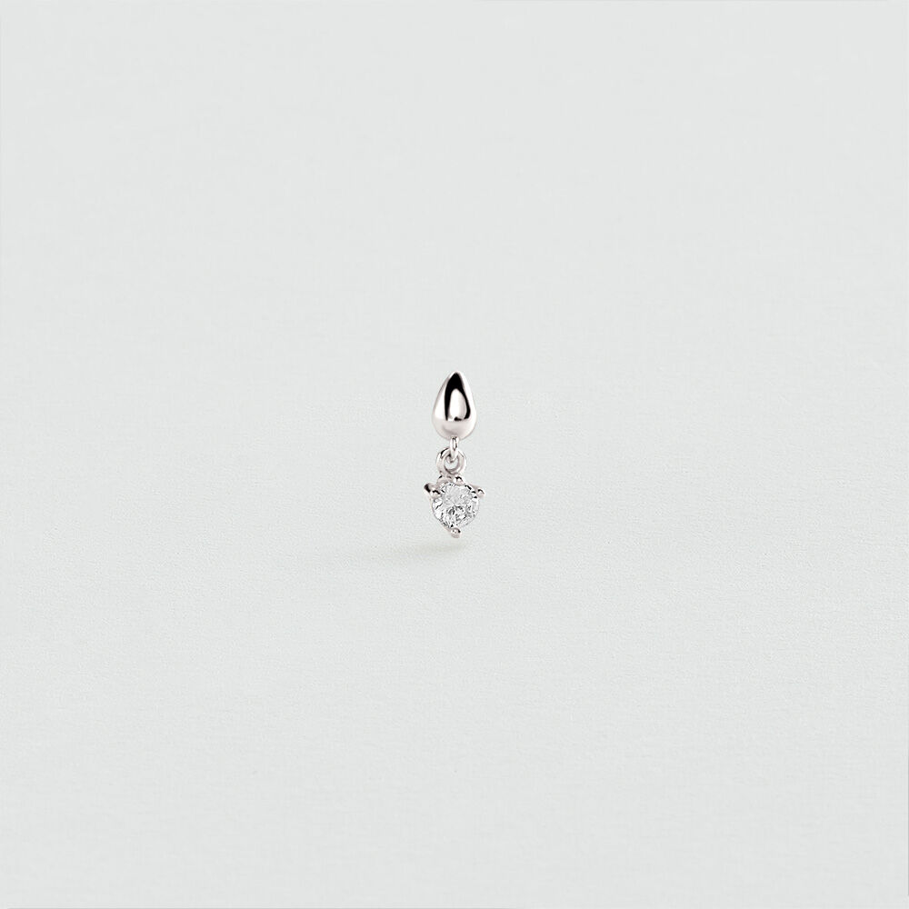 Piercing mini GOTA MIX & MATCH - Cristal / Plateado - Tragus&H&eacute;lix  | Agatha