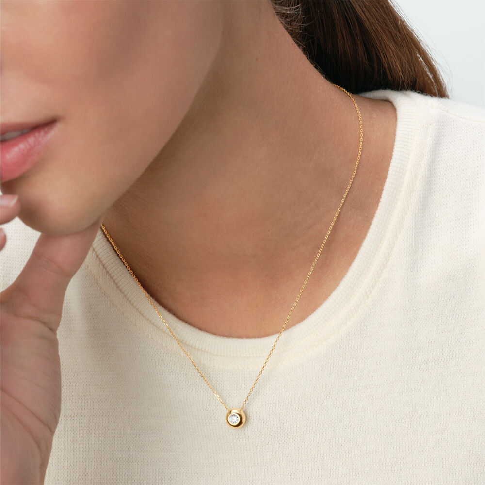 Collar midi OD&Eacute;ON - Cristal / Dorado - Collares  | Agatha