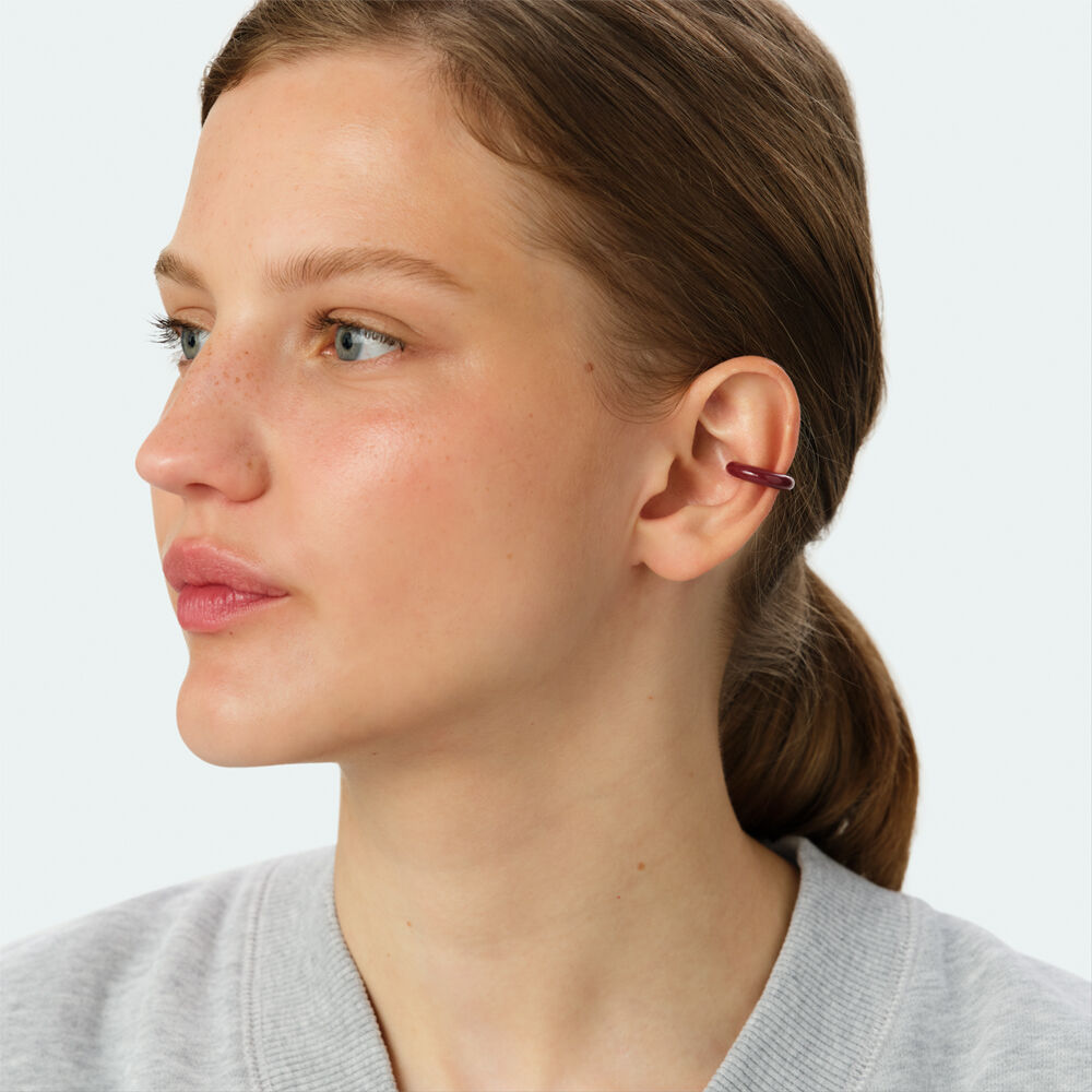 Ear cuff LEO - Bordeos / Dorado - Piercings  | Agatha