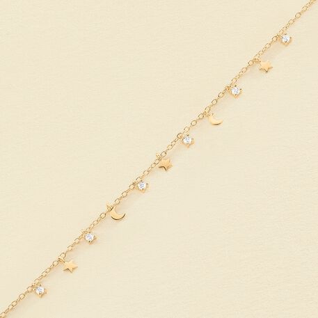 Pulsera de cadena LUNITAS - Cristal / Dorado - Pulseras  | Agatha