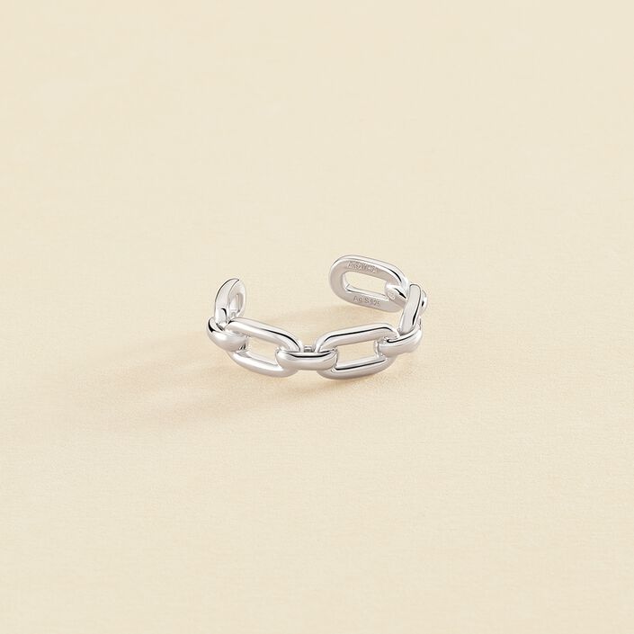 Anillo ajustable CHAIN - Plata - Anillos  | Agatha