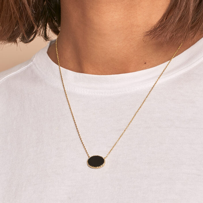 Collar midi ATMA - Onyx/ verde - Collares  | Agatha