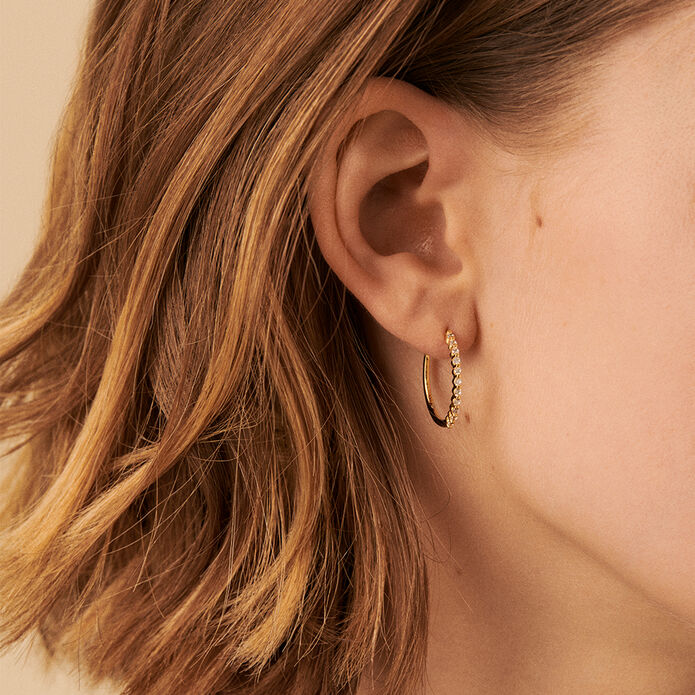 Criollas BELOVED - Cristal / Dorado - Pendientes  | Agatha