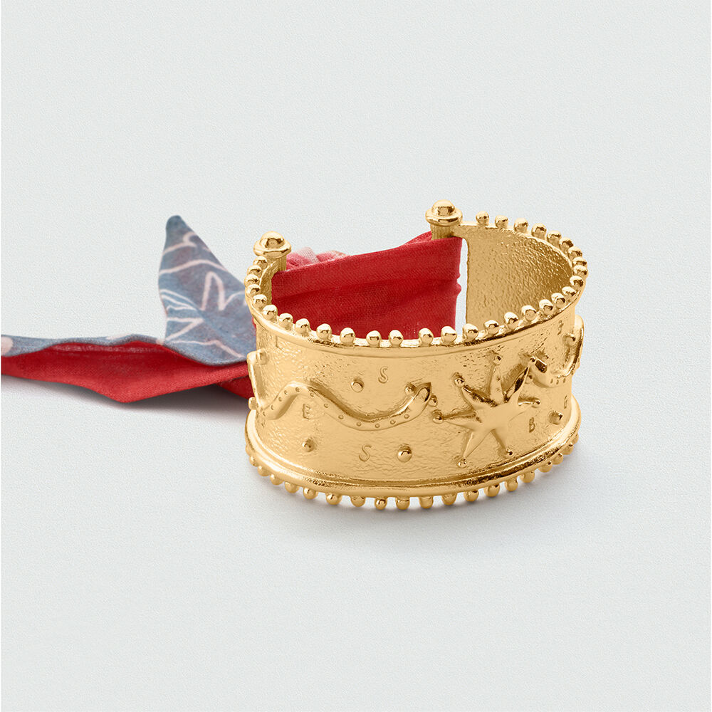 Pulsera esclava PANGEA - Dorado / Multicolor - Pulseras  | Agatha
