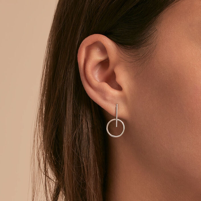 Pendientes largos PHILRING - Plata - Pendientes  | Agatha