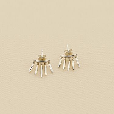 Pendientes cortos RADIEUX - Plata - Pendientes  | Agatha