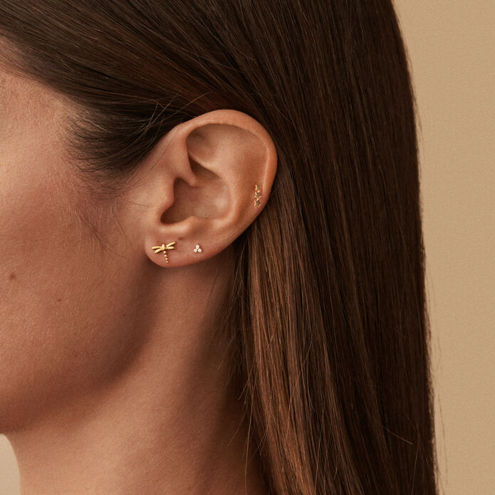 Piercing mini TRIOSTAR - Dorado - Piercings  | Agatha