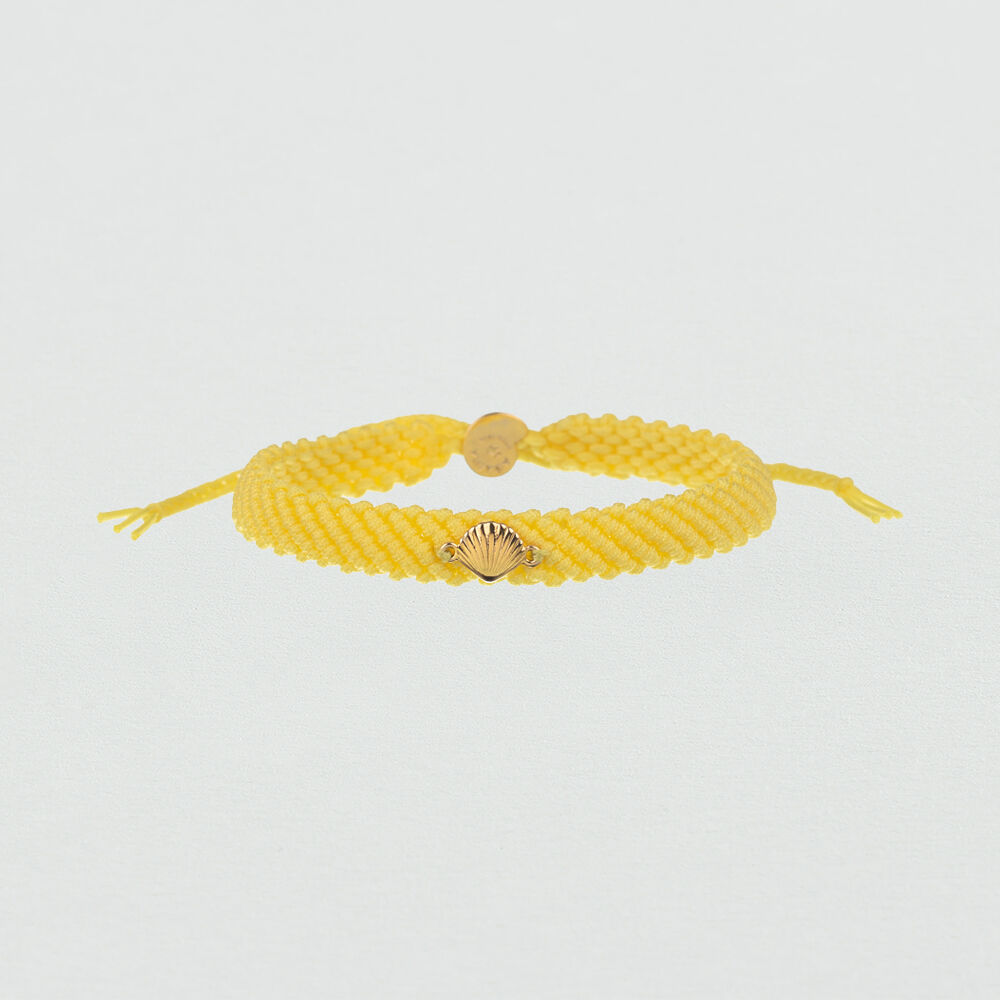 Pulsera con cord&oacute;n LANAI - Amarillo / Dorado - Pulsera con cord&oacute;n  | Agatha