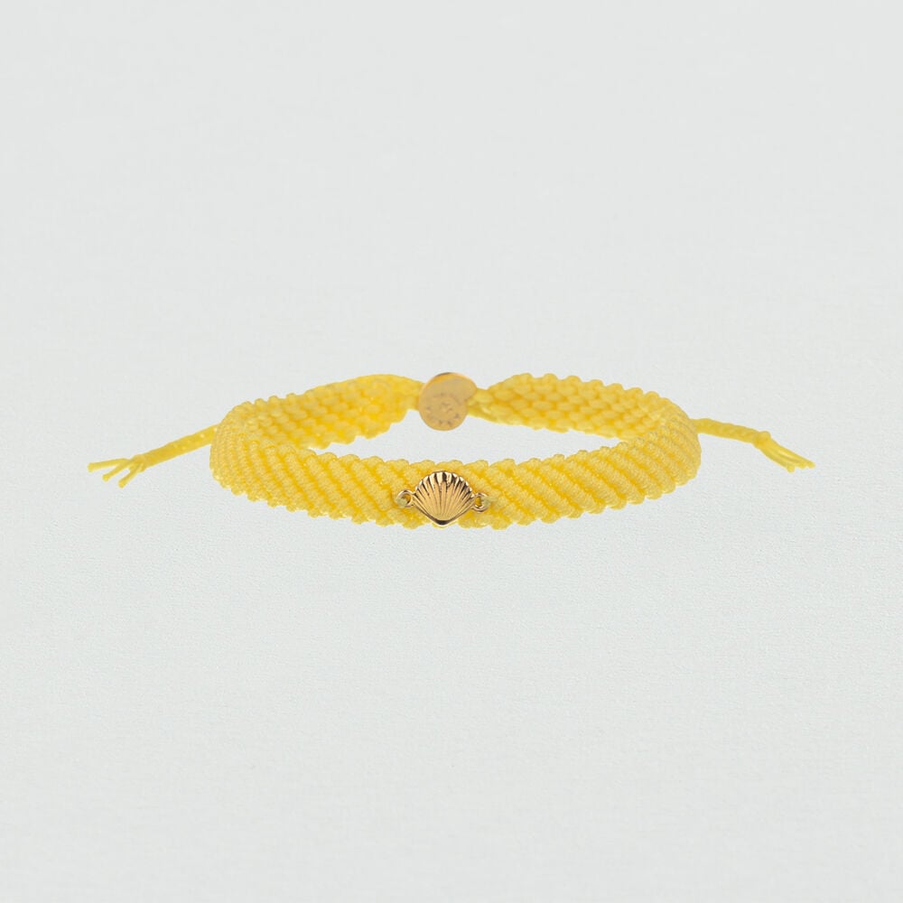 Pulsera con cord&oacute;n LANAI - Amarillo / Dorado - Pulsera con cord&oacute;n  | Agatha
