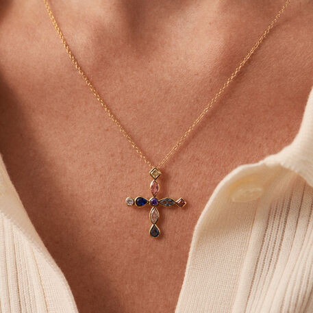 Collar corto LUCES - Multicolor / Oro - Collares  | Agatha