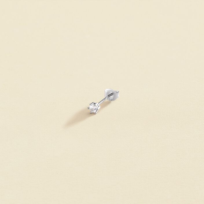 Piercing mini ZIRCON - Cristal / Plateado - Piercings  | Agatha
