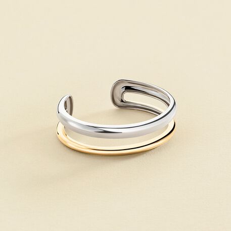 Pulsera rígida SILVER - Plata / Oro - Pulseras  | Agatha