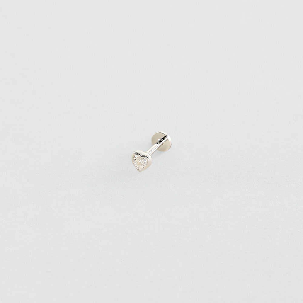 Piercing mini CORAZ&Oacute;N MIX & MATCH - Cristal / Plateado - Piercings  | Agatha