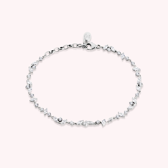 Pulsera de cadena PLEIADES - Cristal / Plateado - Pulseras  | Agatha