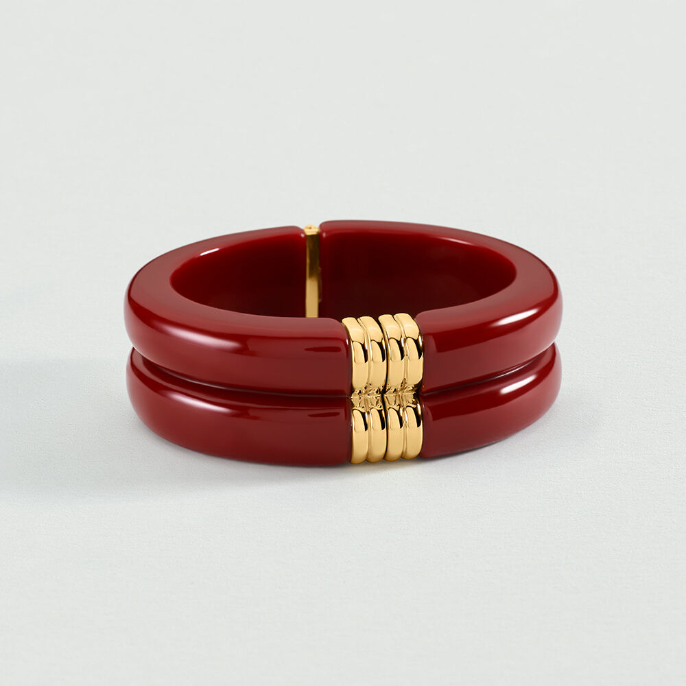 Pulsera esclava ROYAL - Rojo / Oro - Pulseras  | Agatha