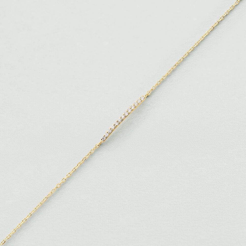 Pulsera de cadena BARSHINE - Cristal / Dorado - Pulsera de cadena  | Agatha