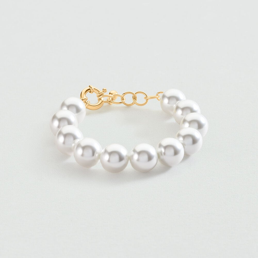 Pulsera de cadena PALAIS ROYAL - Perla / Oro - Pulsera de cadena  | Agatha