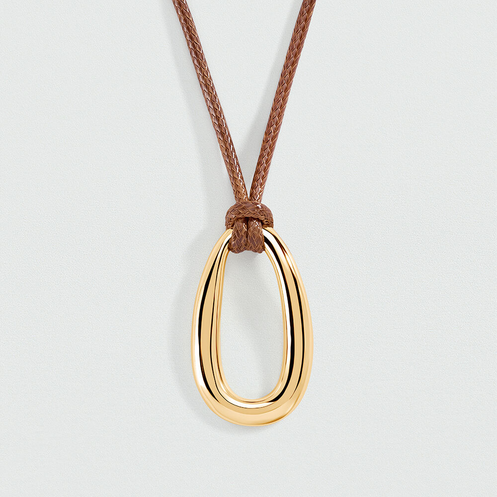 Collar largo ABBESSES - Marrón / Dorado - Collar largo  | Agatha