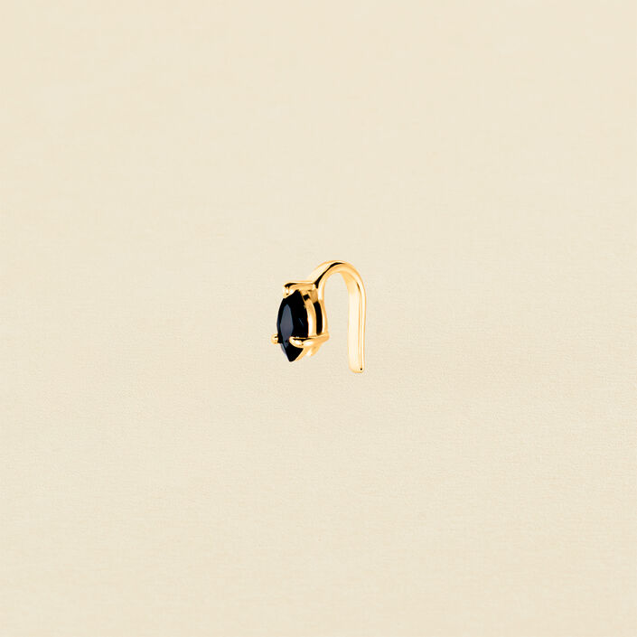 Ear cuff SNAKY - Negro / Oro - Piercings  | Agatha