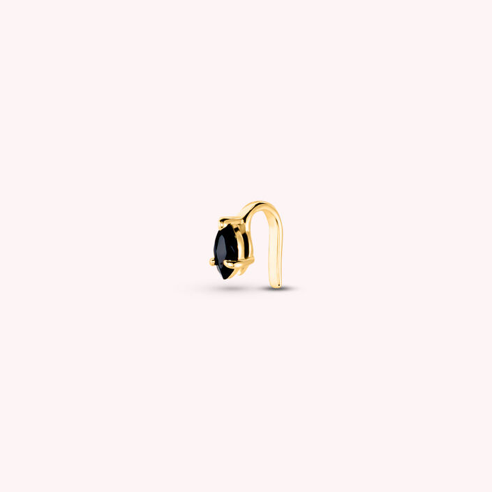 Ear cuff SNAKY - Negro / Oro - Piercings  | Agatha