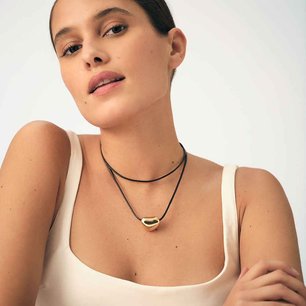 Collar largo ODYSSEE - Negro / Oro - Collar largo  | Agatha