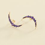 Pendientes cortos CREPUSCULE - Azul / Oro - Pendientes  | Agatha