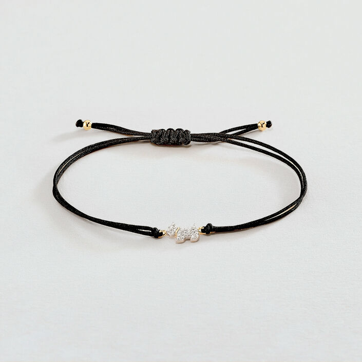 Pulsera con cordón MASCOTTE - Plata / Oro - Pulseras  | Agatha