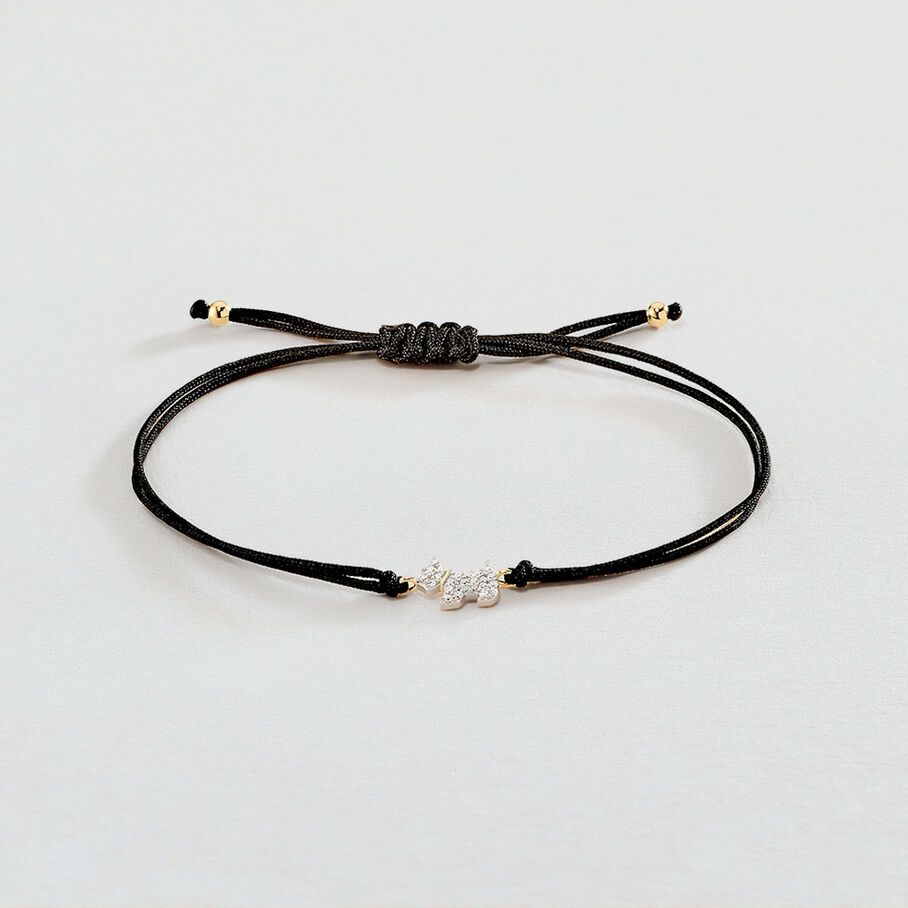 Pulsera con cordón MASCOTTE - Plata / Oro - Pulseras  | Agatha