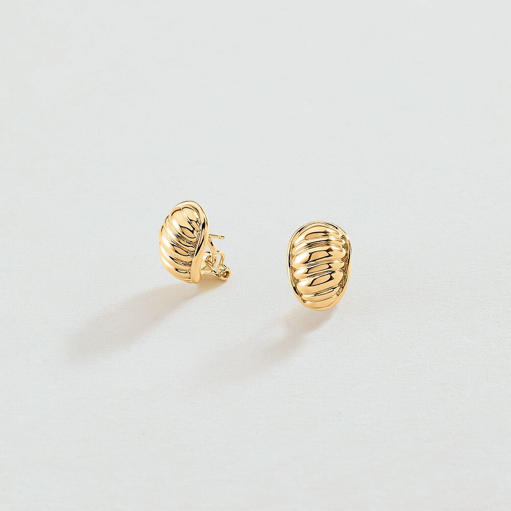 Pendientes largos N-13 - Dorado - Pendientes de fantas&iacute;a  | Agatha