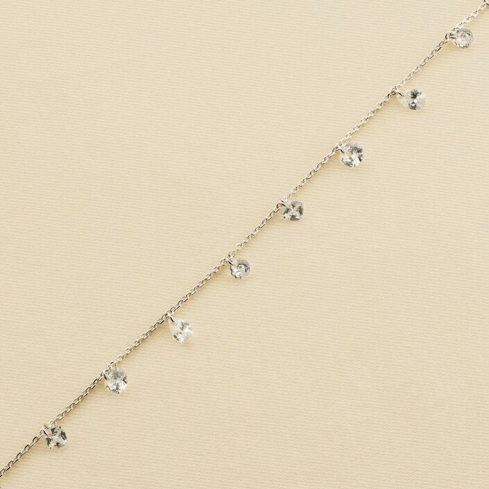 Pulsera de cadena PETILLE - Cristal / Plateado - Pulseras  | Agatha