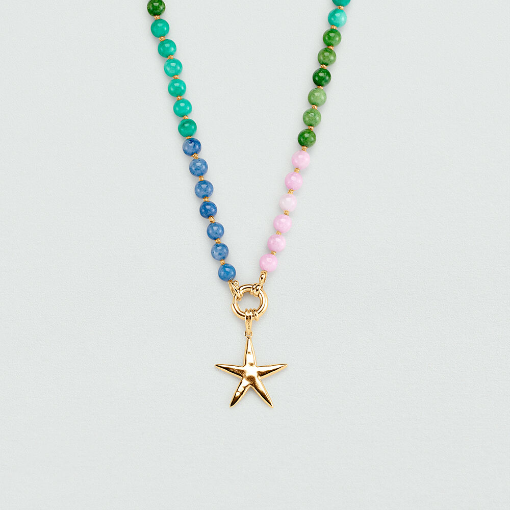 Collar corto TIARE - Multicolor / Oro - Collar corto  | Agatha