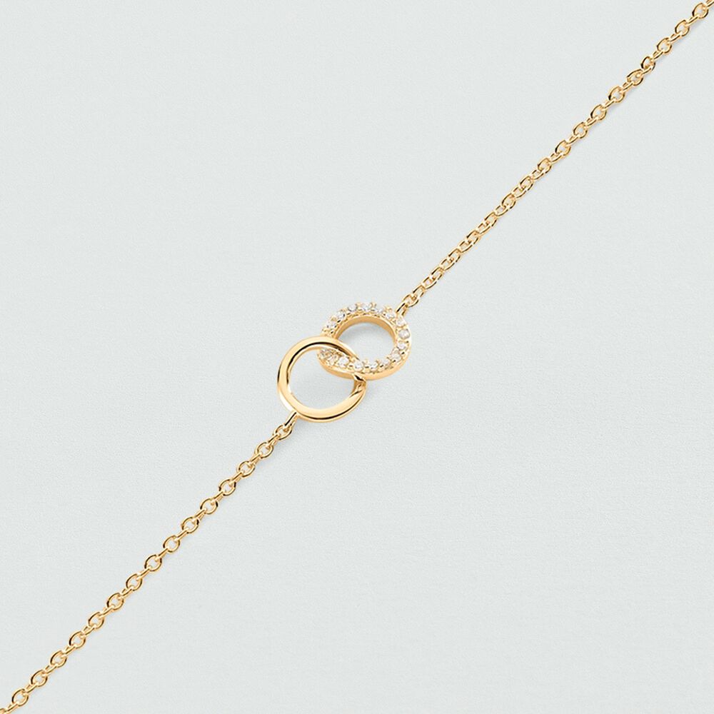 Pulsera de cadena RONDOU - Cristal / Dorado - Pulsera de cadena  | Agatha