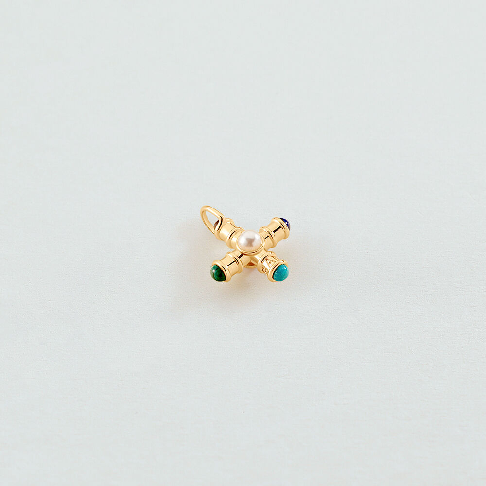 Colgante TALISMANS - Multicolor / Oro - Sin piedra  | Agatha