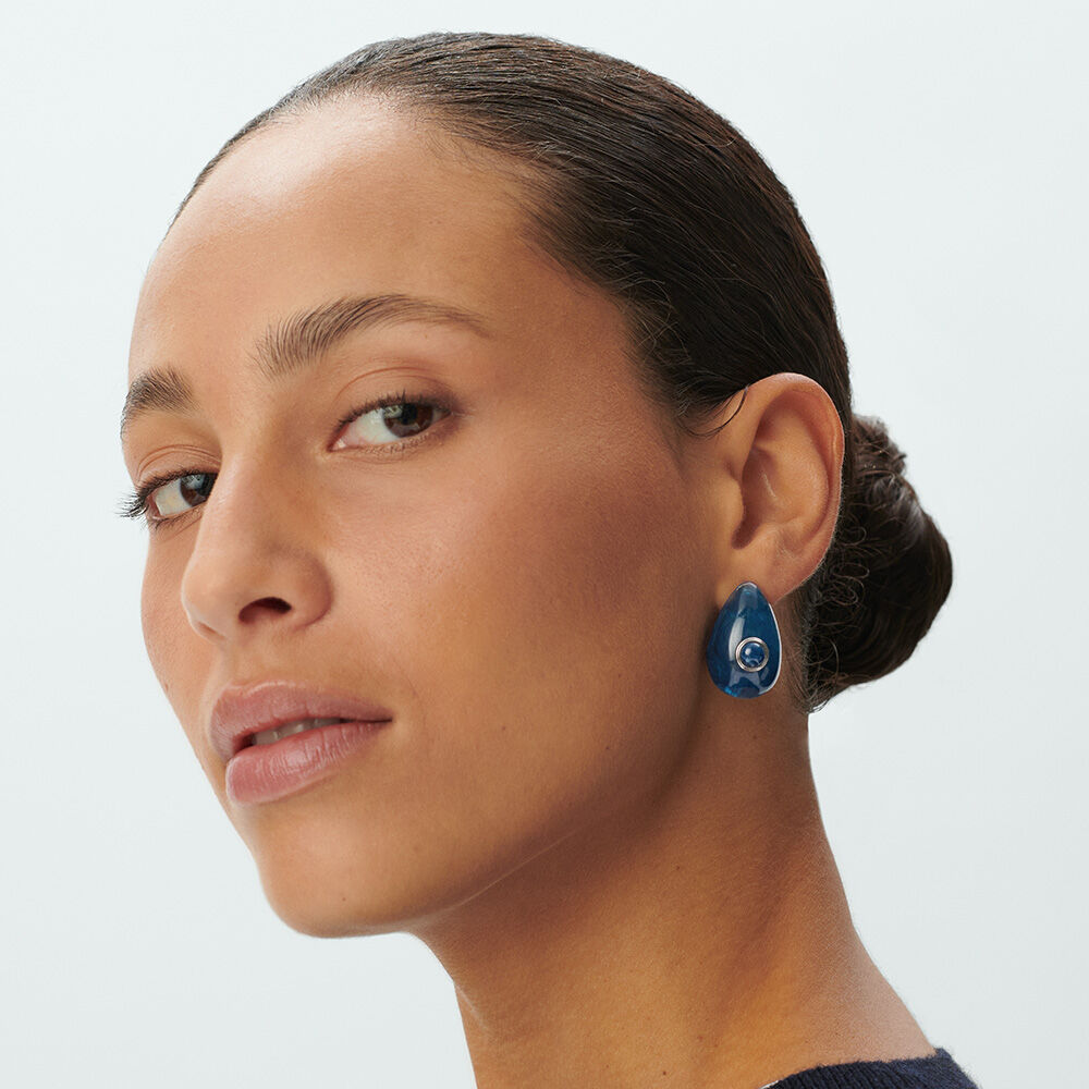 Pendientes largos BE - Azul - Pendientes largos  | Agatha