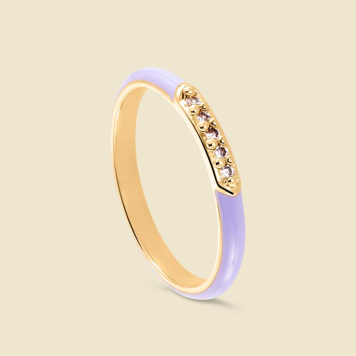 Anillo fino BONHEUR - Lavanda - Anillos  | Agatha