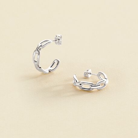 Criollas CHAIN - Plateado - Pendientes  | Agatha