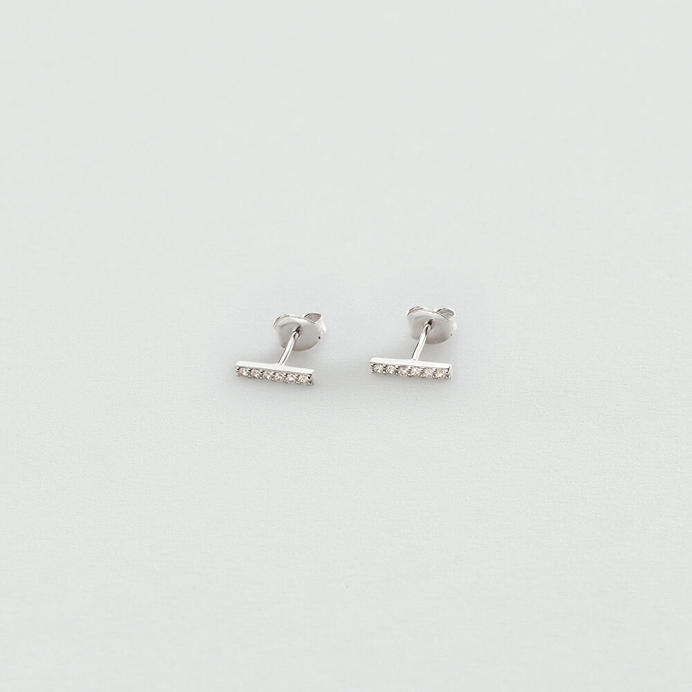 Pendientes cortos BARSHINE - Cristal / Plateado - Pendientes cortos  | Agatha