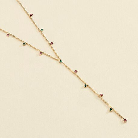 Collar midi NEITH - Verde / Rosa - Collares  | Agatha