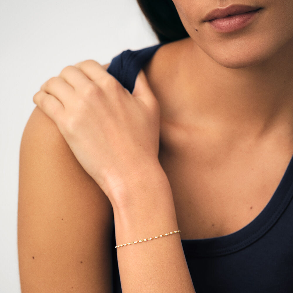 Pulsera de cadena SMARTY - Turquesa / Oro - Pulsera de cadena  | Agatha