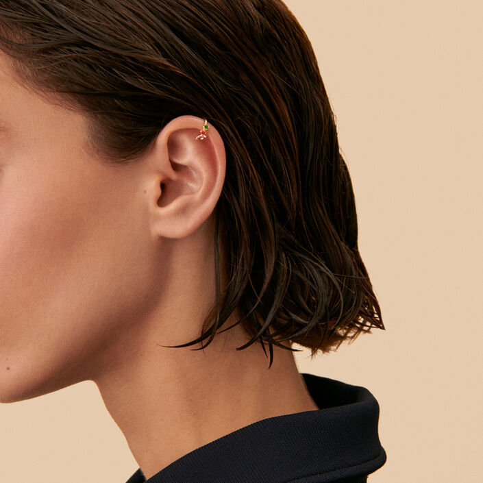 Ear cuff AMAS - Multicolor / Oro - Piercings  | Agatha