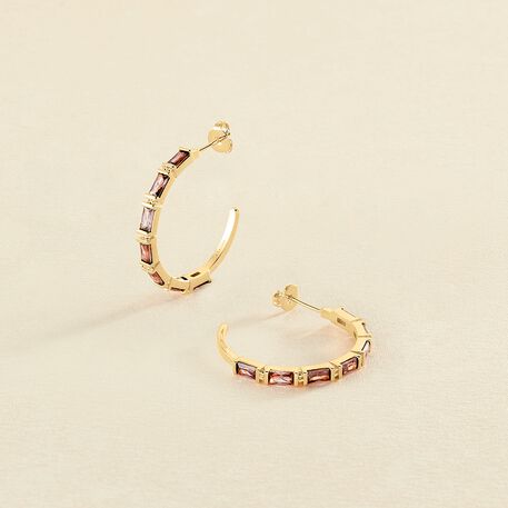 Criollas LUCILLE - Rosa / Oro - Pendientes  | Agatha