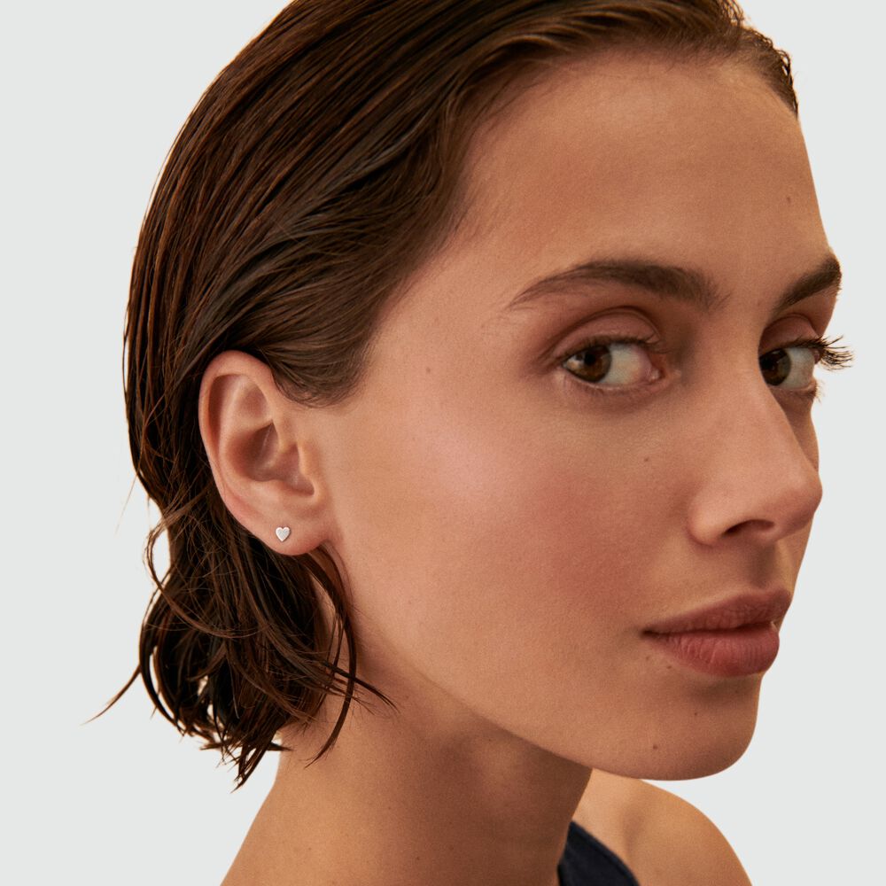 Piercing mini WITH LOVE - Plata - Piercings  | Agatha