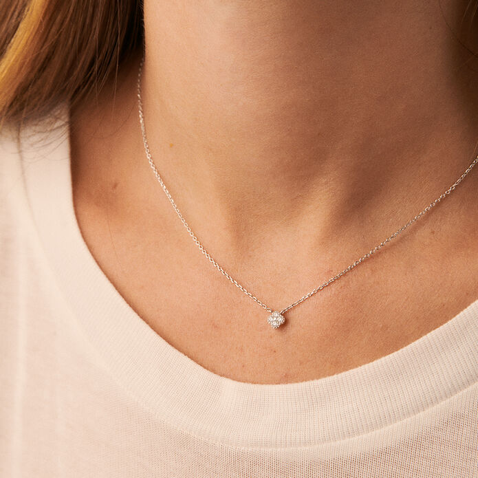 Collar corto BELOVED - Cristal / Plateado - Collares  | Agatha