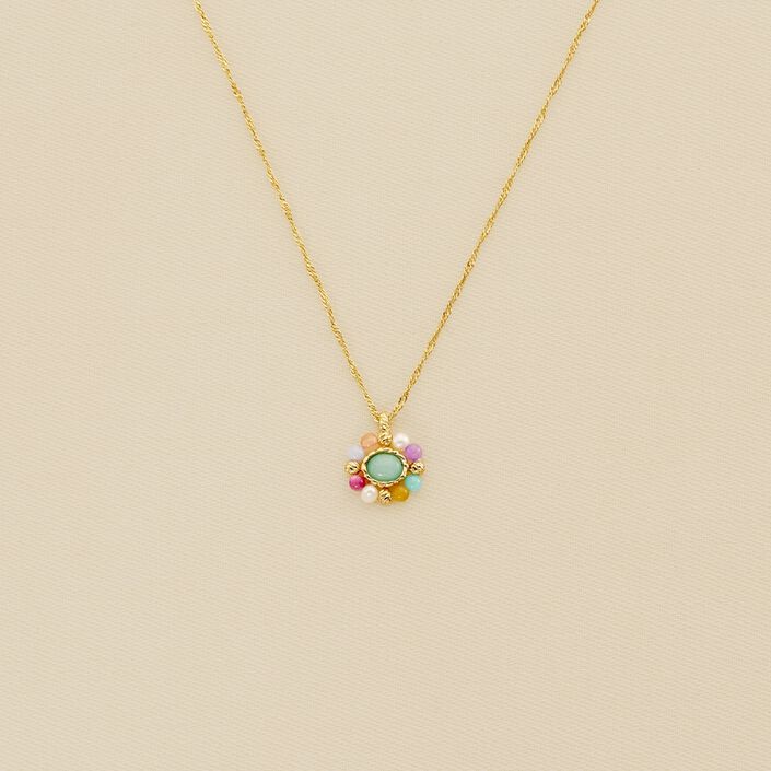 Collar corto ARLEQUIN - Multicolor / Oro - Collares  | Agatha