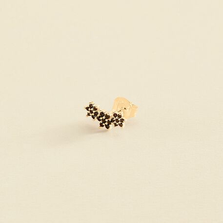 Piercing mini TRIOFLOR - Negro / Oro - Piercings  | Agatha