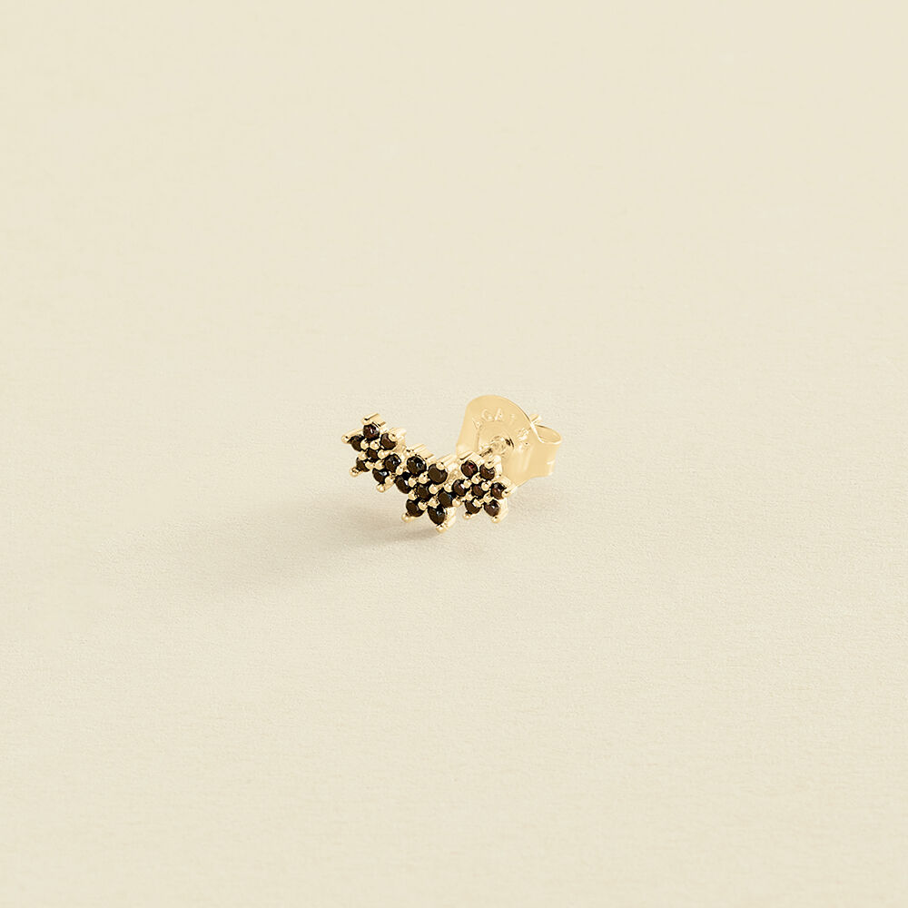 Piercing mini TRIOFLOR - Negro / Oro