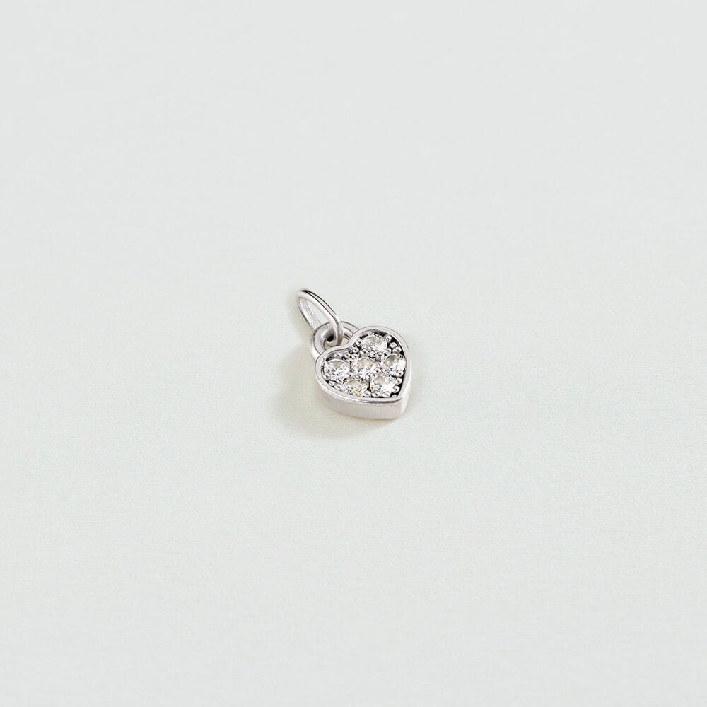 Colgante CORAZÓN CANDADO - Cristal / Plateado - Novedades  | Agatha