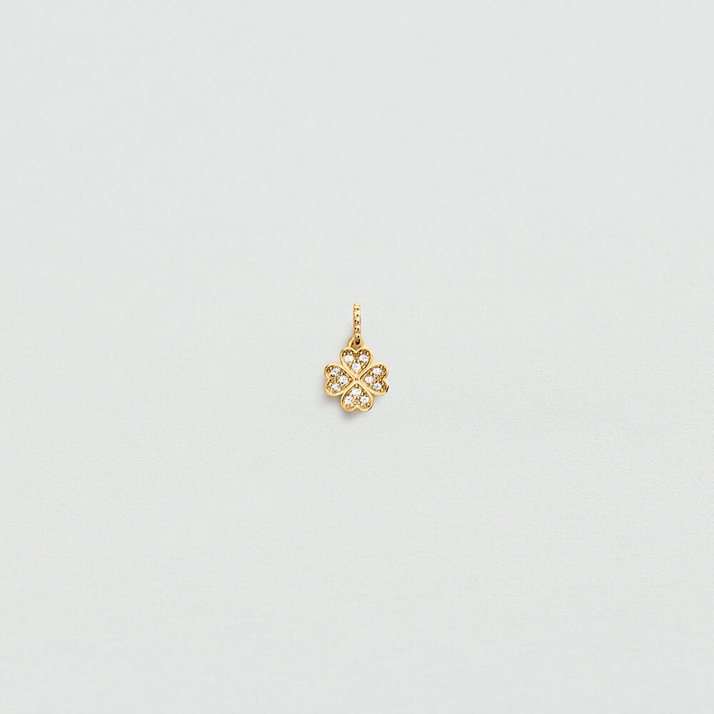 Colgante LUCKY - Cristal / Dorado - Joyas  | Agatha