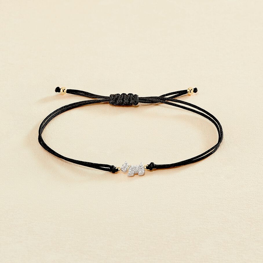 Pulsera con cordón MASCOTTE - Plata / Oro - Pulseras  | Agatha