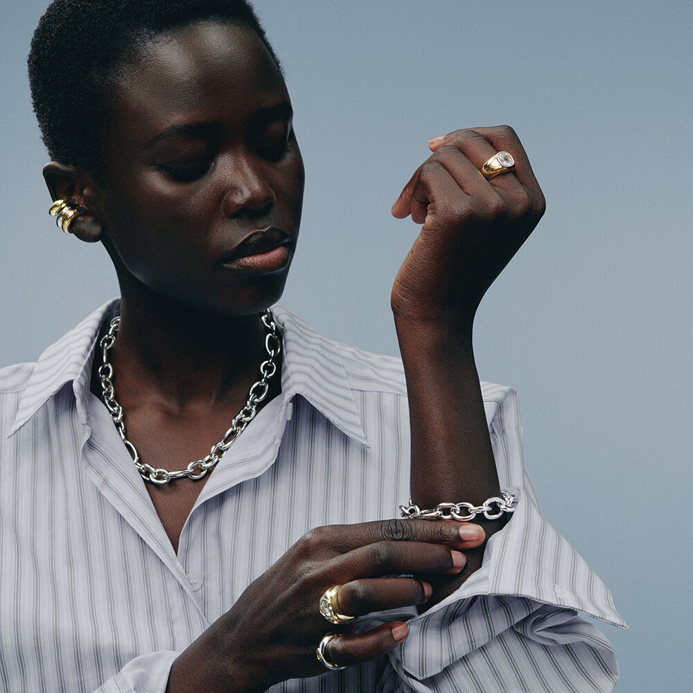 Pulsera de cadena LEA - Plateado - Pulsera de cadena  | Agatha